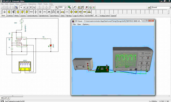 Live 3D Breadboard - 3D environment 